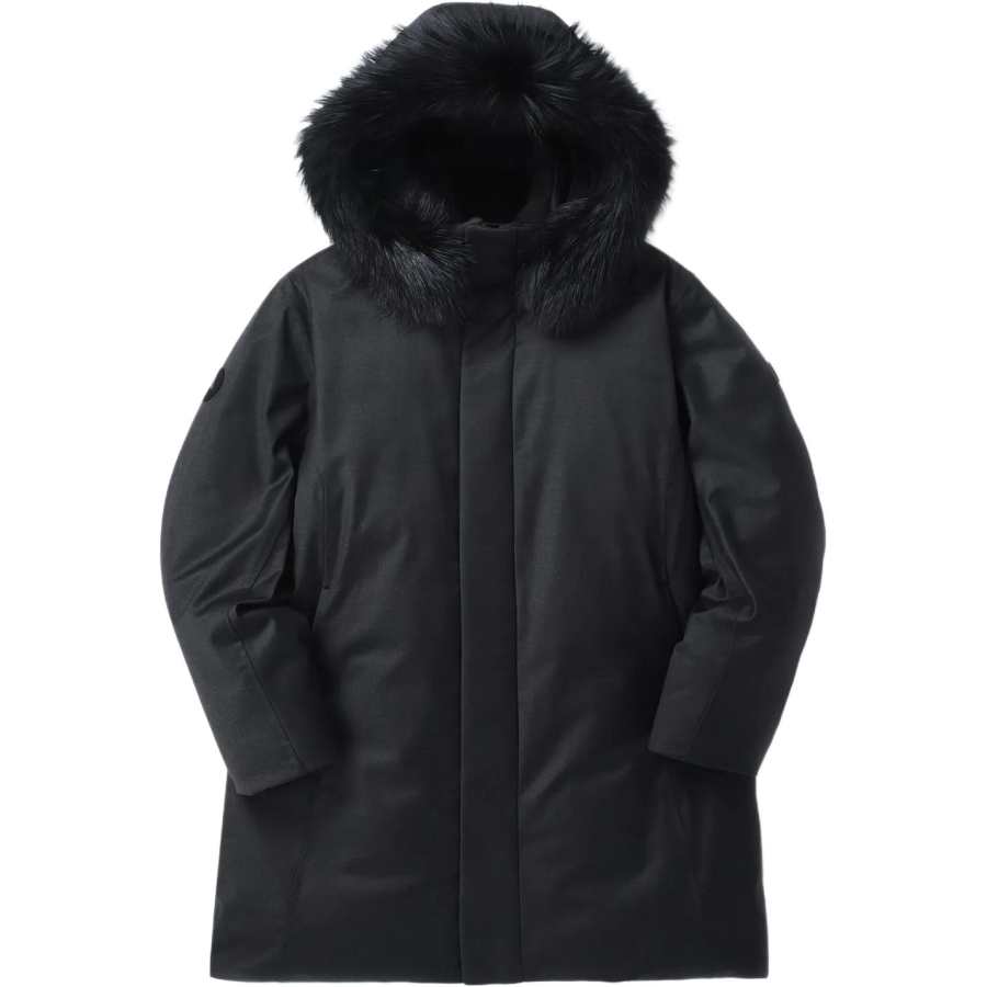 KOLON SPORT Down Jackets Men's Dark Brown Detachable Hood Thickened