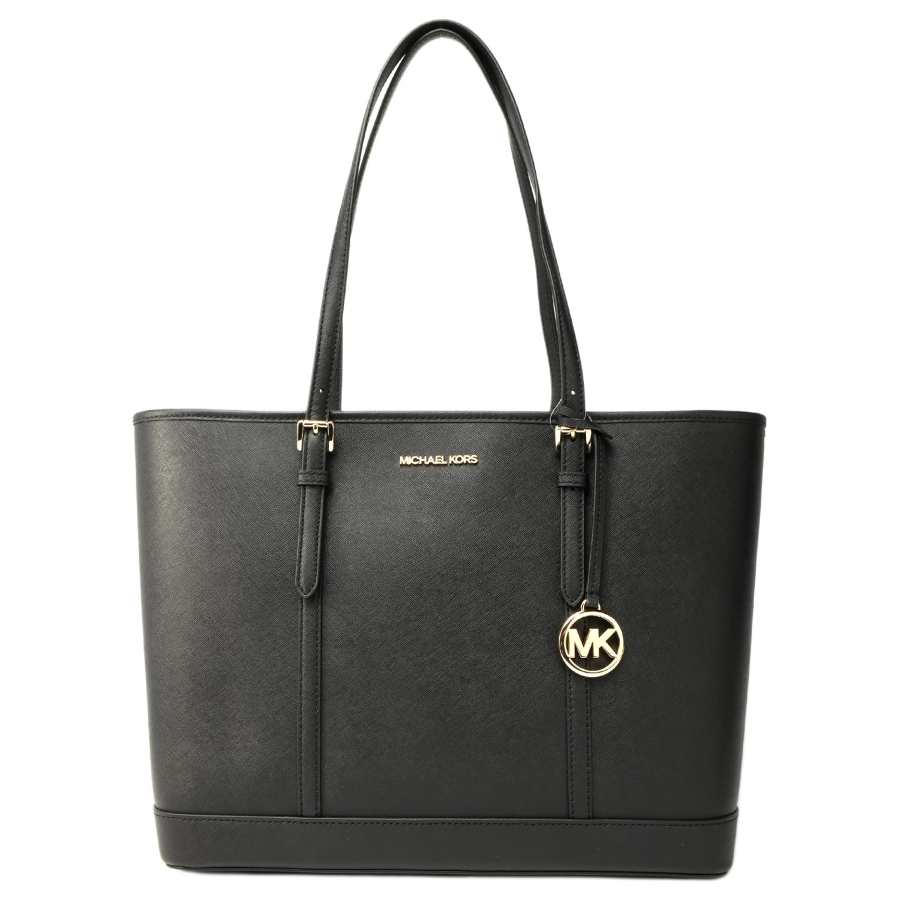 Michael Kors Jet Set Travel Large Saffiano Leather Top Zip Shoulder Tote Bag