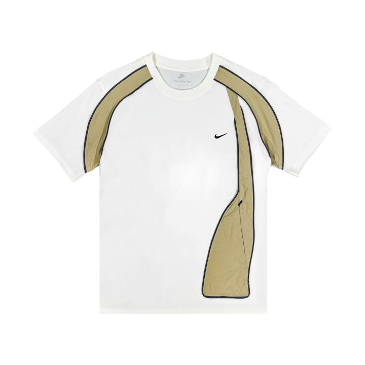 Nike Nike Dri Fit T Shirts Unisex White Crew Neck Moderate Straight Fit