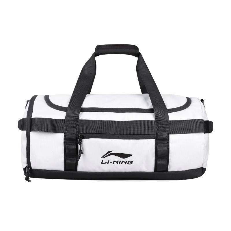Li-Ning Li Ning Basketball Collection Polyester Portable Crossbody Backpack Gym Bag Regular Unisex White