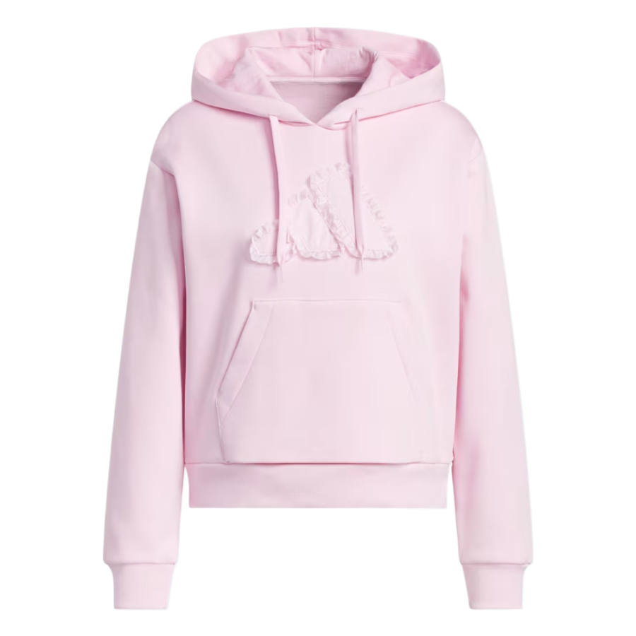 Adidas Adidas Free Shipping With AdiClub Seasonal Essentials Ruffled Big Logo Graphic Hoodie