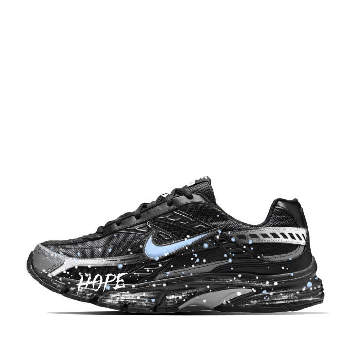 Nike Nike Initiator Abrasion Resistant Low top City Commuting Running Shoes Men's Black Blue