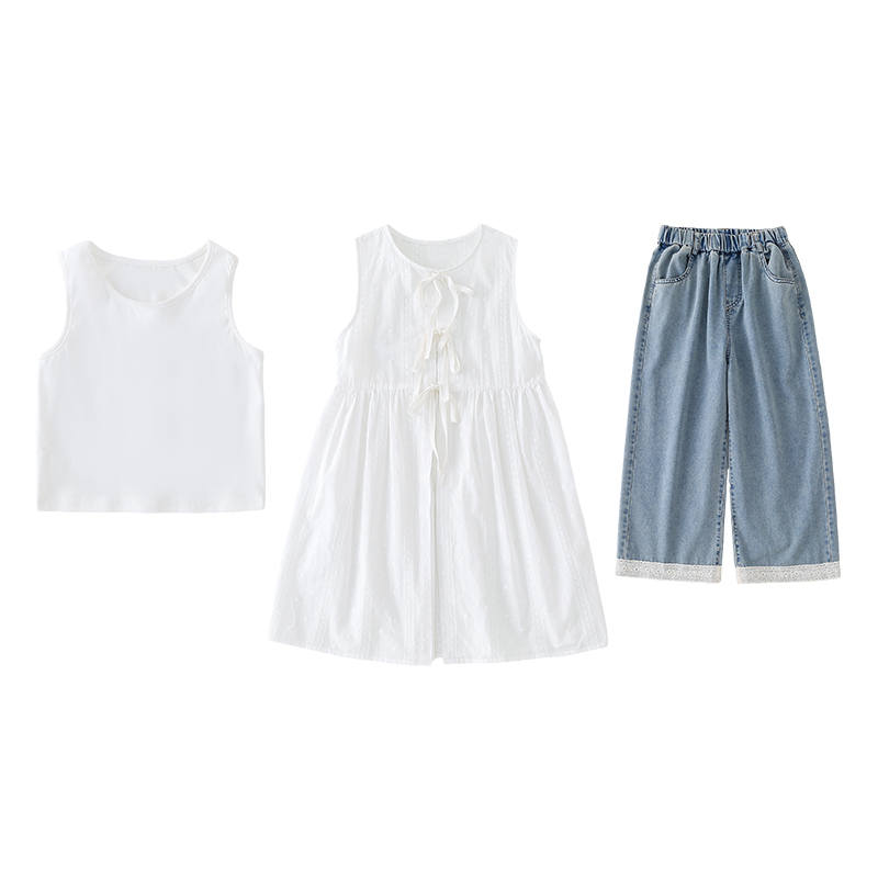 PROTECTCAMEL PROTECTCAMEL Kids Two Piece Skirt Sets Crew Neck
