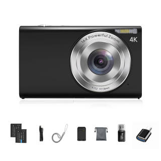 CAIZU Z102 Digital Cameras HD Students Entry Level Campus Vlog Vintage Pocket Compact Camera
