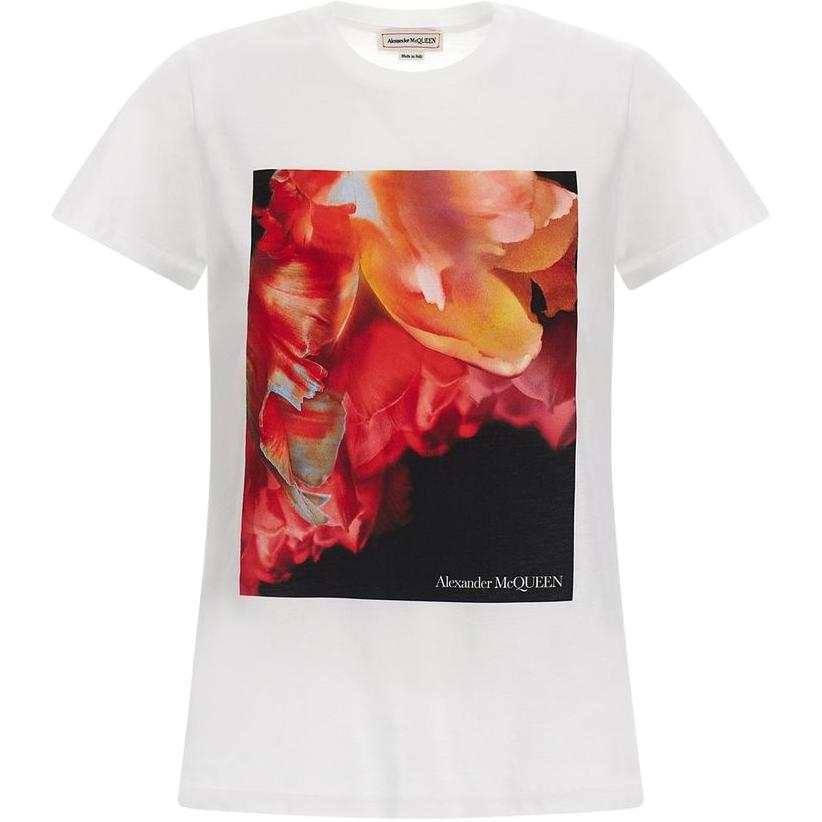 Alexander McQueen Graphic Printed Crewneck T Shirt