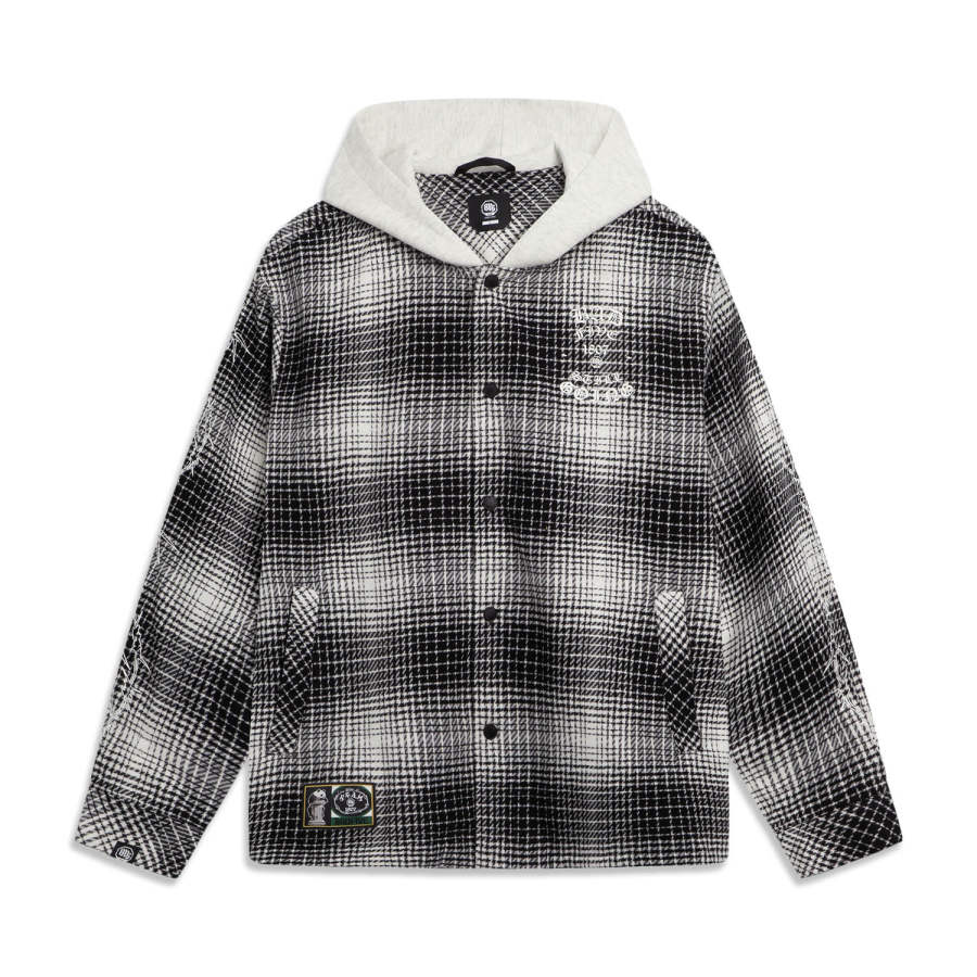 Li-Ning Li Ning Basketball Collection Jackets & Coats Men's Black White Plaid