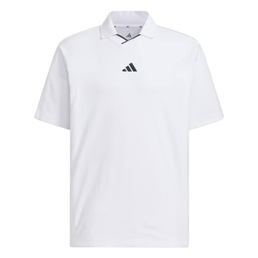 Adidas Adidas Polo Shirts Men's White Polo Collar Moderate Straight Fit