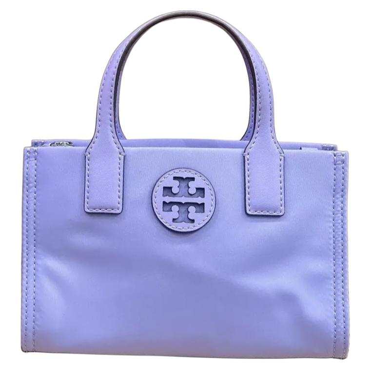 TORY BURCH Ella Nylon Tote Bag, Shopping Bag, Handbag Mini Women's Purple