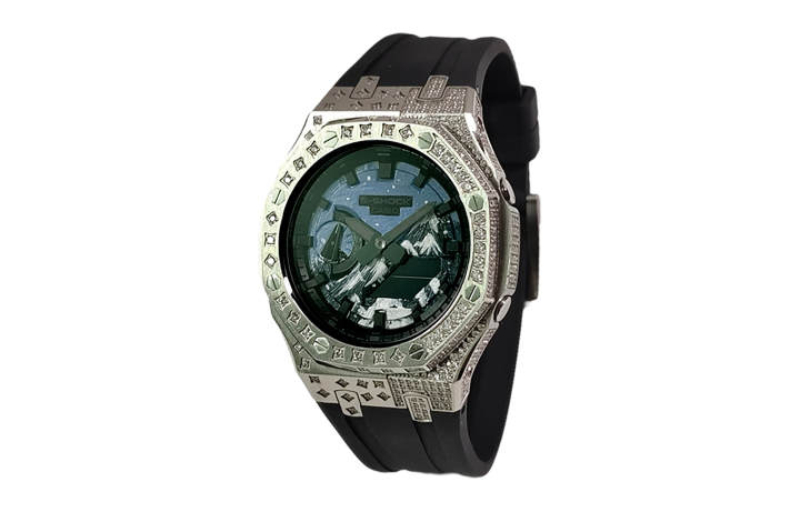 CASIO CASIO Custom Collection GA2100 Collection Quartz Movement Fluoroelastomer Strap Watch Men's Watches