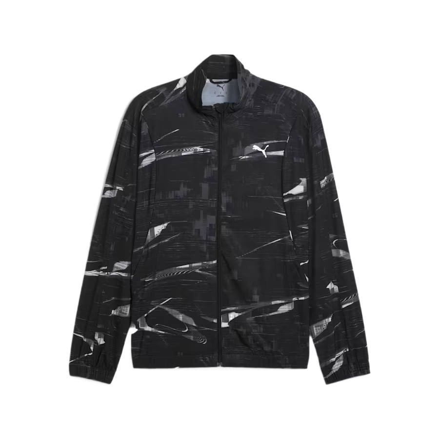 PUMA RUN VELOCITY Jackets Men's Black Stand Collar Moderate Other