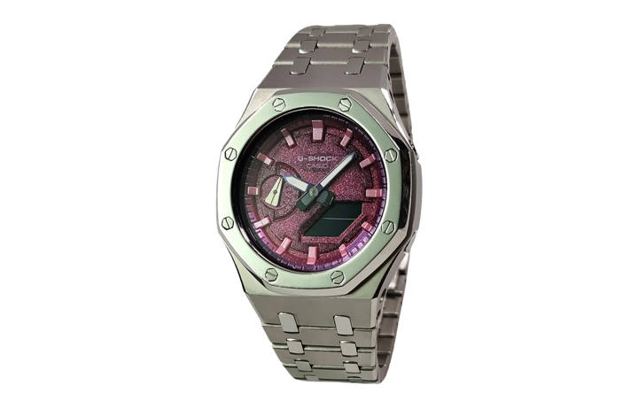 CASIO CASIO Custom Collection GA2100 Collection Quartz Movement Stainless Steel Strap Watch Men's Watches