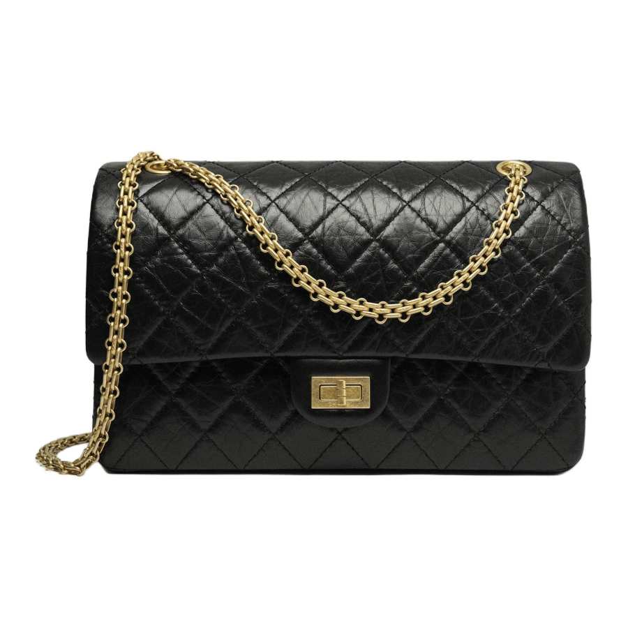 CHANEL Cow Leather Material Gold Metal Flap Bag, Crossbody Bag, Shoulder Bag Mini Women's Black