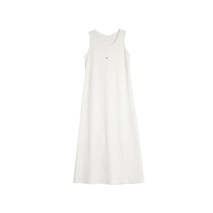 ELLE Sleeveless Dresses Women's U Neck Moderate Mid Length