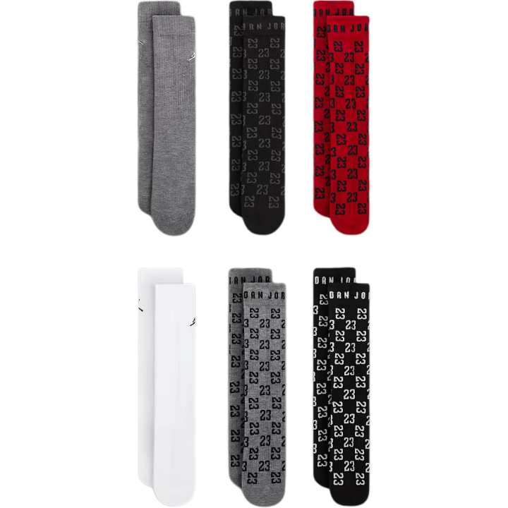 Jordan Jordan Socks 6 Pack Children Aged 3 7 Years Old