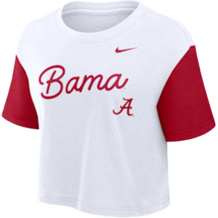 Nike Nike Alabama Script Women's Nike Dri-FIT College Cropped T-Shirt
