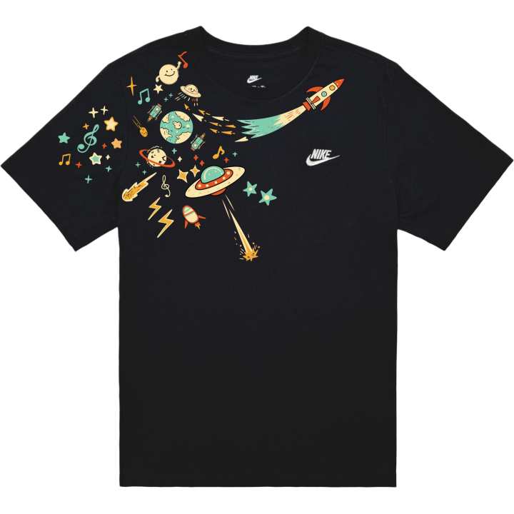 Nike Nike T Shirts Unisex Black Crew Neck Thin Straight Fit