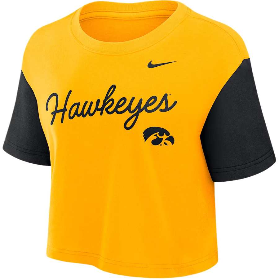 Nike Nike Iowa Script Women's Nike Dri-FIT College Cropped T-Shirt