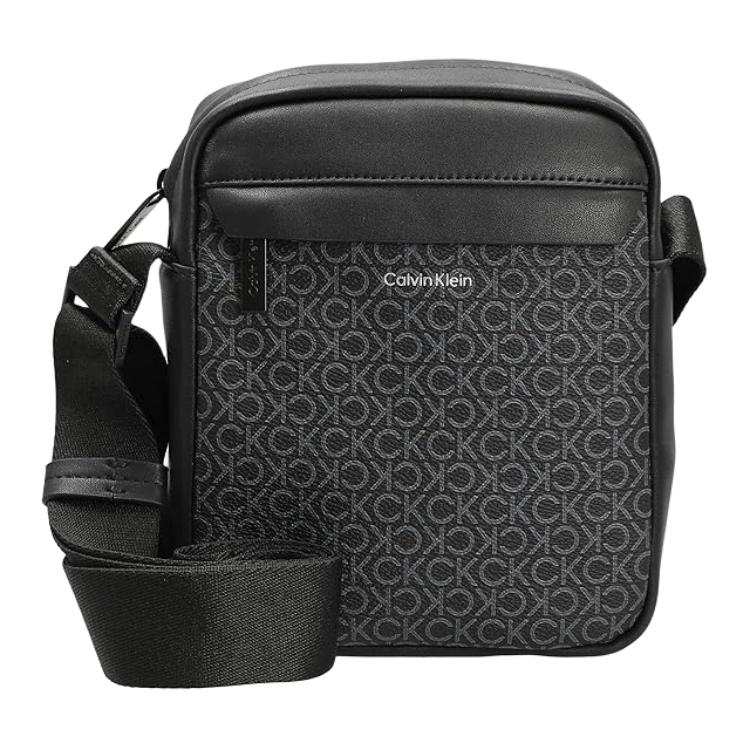 CALVIN KLEIN Simulated Leather Crossbody Bags Men's Black