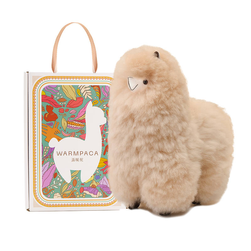 Warmpaca Warm Camel Alpaca Hair Dolls Plush Doll 30cm High