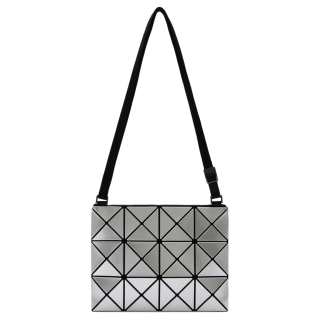 ISSEY MIYAKE Lucent Nylon Crossbody Bag, Shoulder Bag Medium Unisex Silver