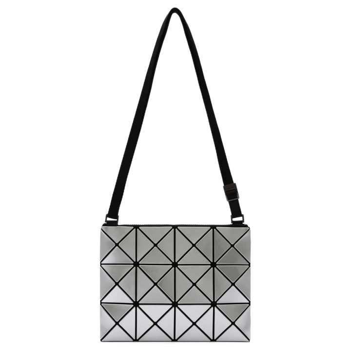 ISSEY MIYAKE ISSEY MIYAKE Lucent Nylon Crossbody Bag, Shoulder Bag Medium Unisex Silver