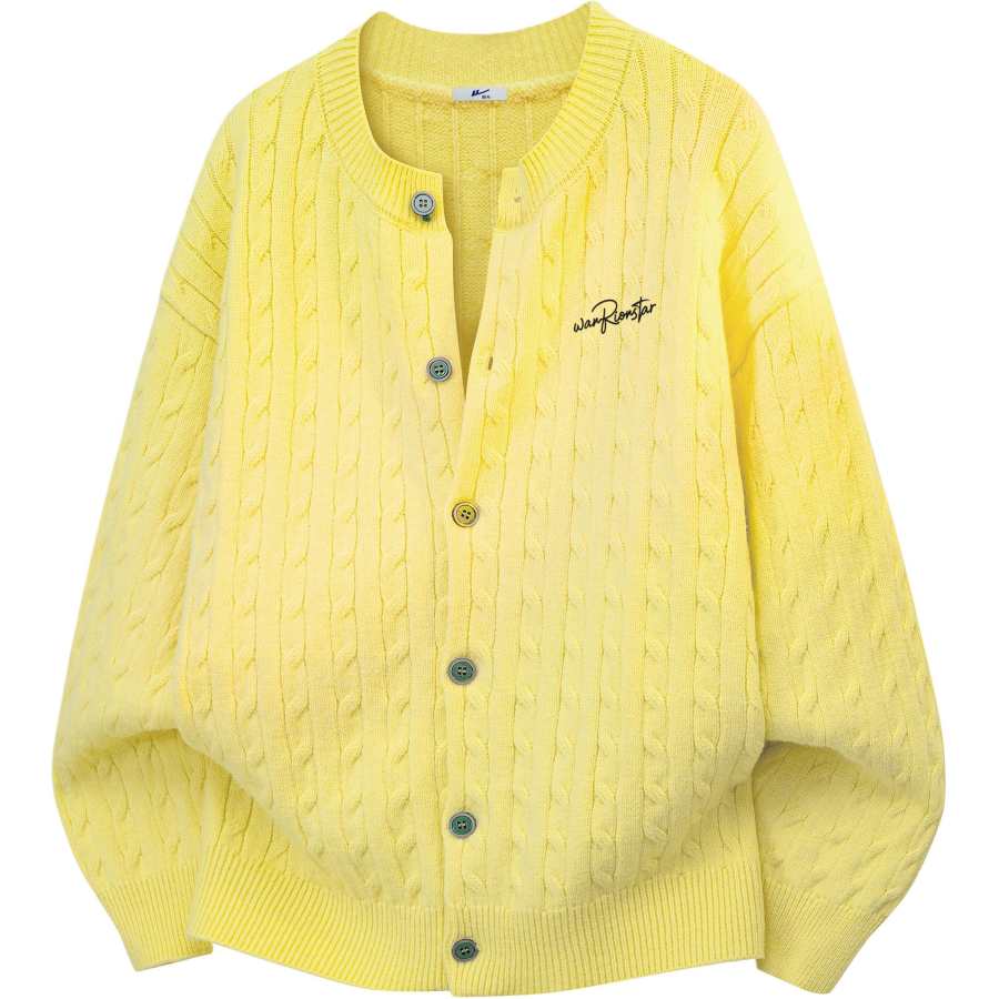 WARRIOR Knitwear Unisex Crew Neck Moderate Cardigan