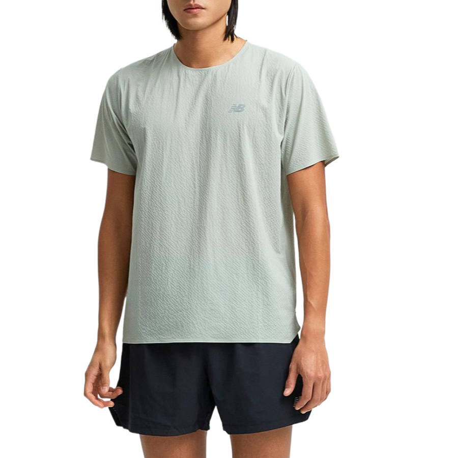 New Balance New Balance NB T Shirts Men's Light Khaki Crew Neck