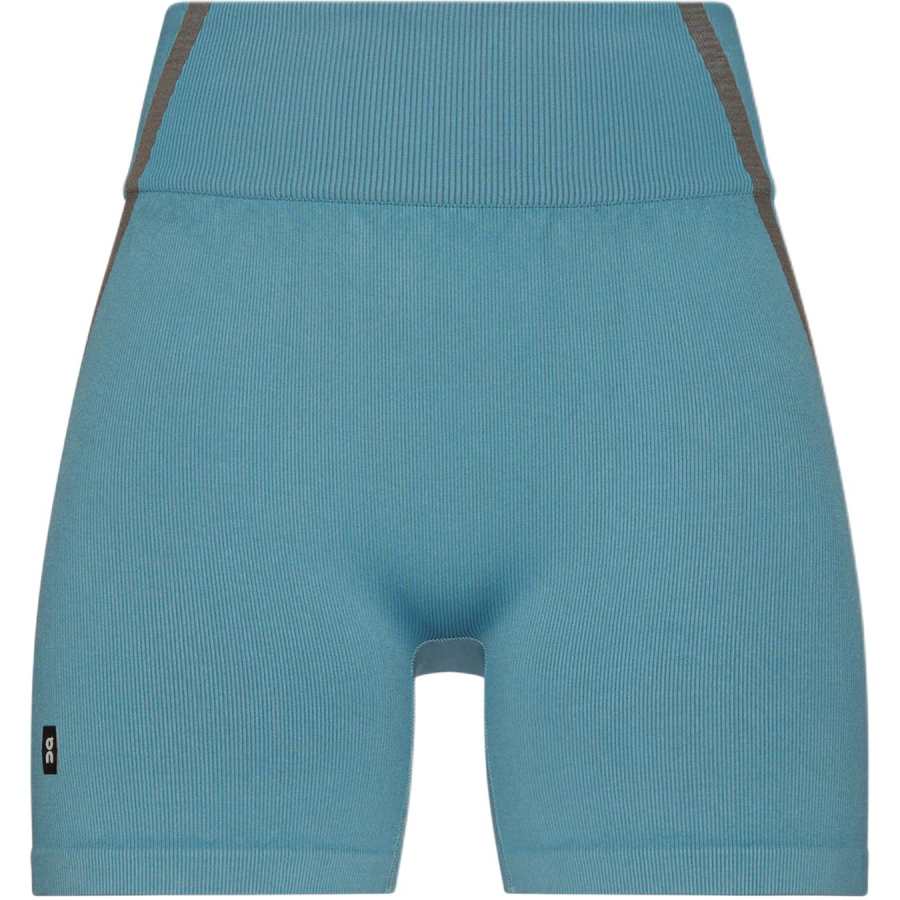 On Sports Shorts Women's Nicaragua Blue/Lime Moderate Knitted Shorts