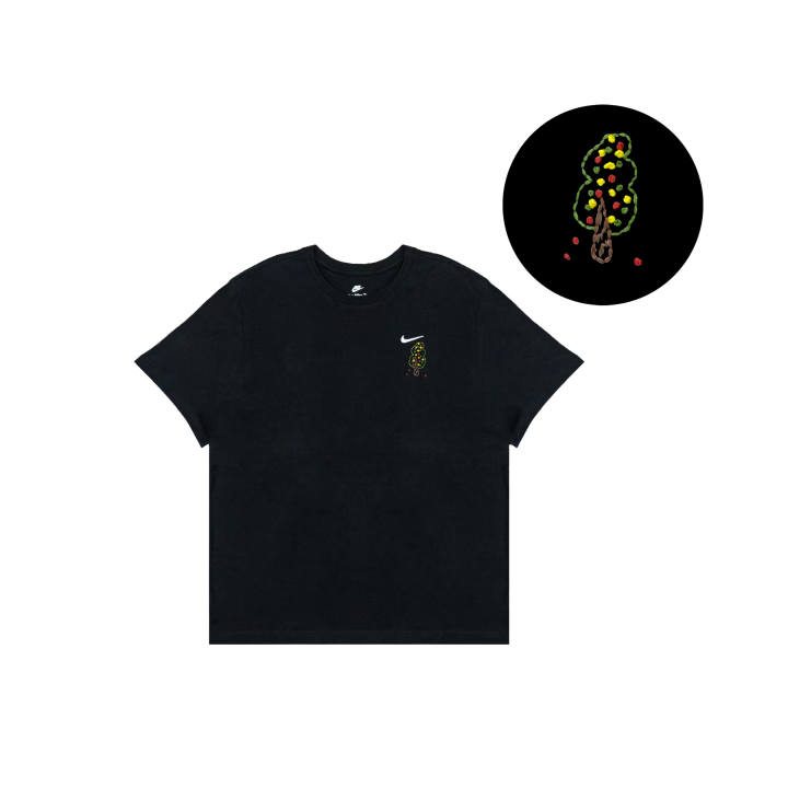 Nike Nike Sportswear T Shirts Men's Black Crew Neck Straight Fit
