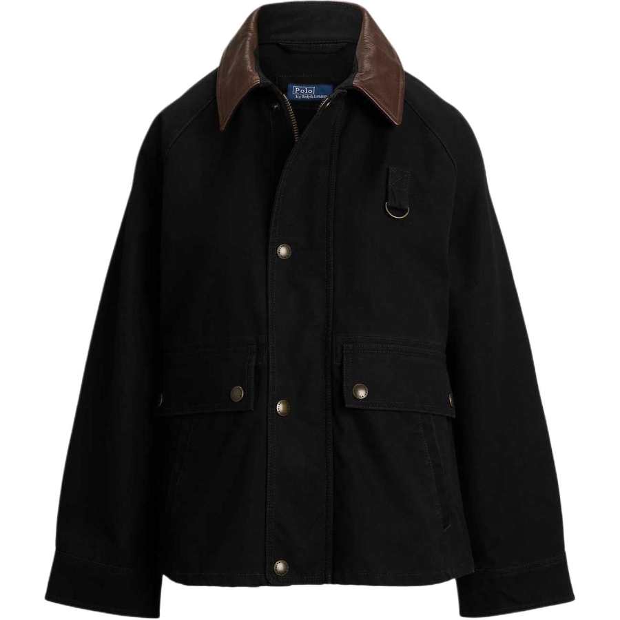 Polo Ralph Lauren FW25 Jackets & Coats Short Loose Fit Women's Black