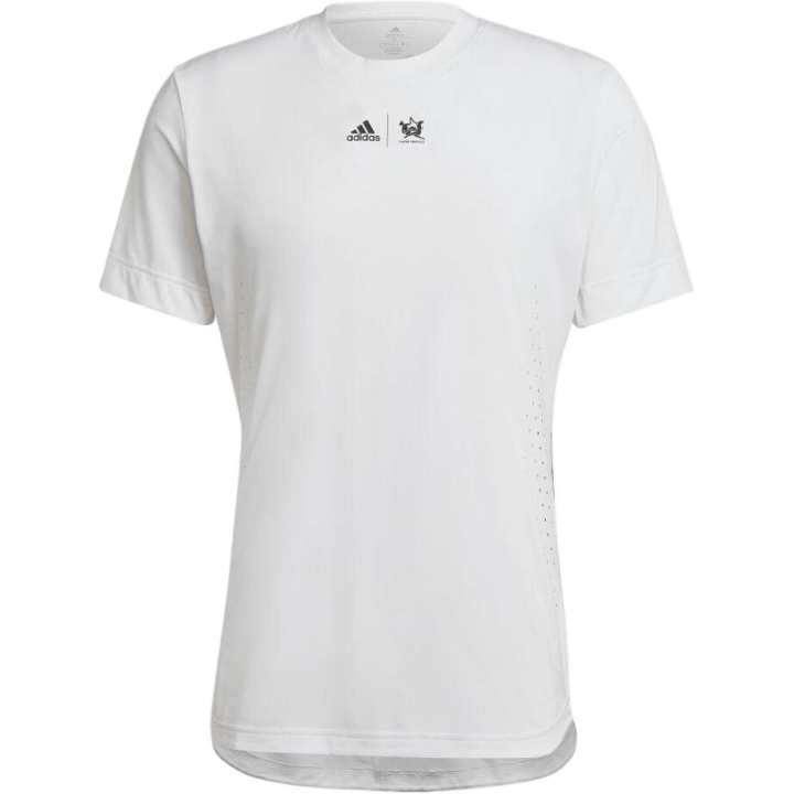 Adidas Adidas T Shirts Unisex White Crew Neck Moderate Straight Fit