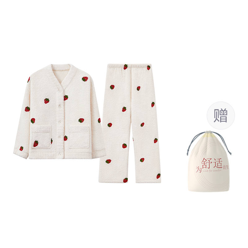 HONGDOUJUJIA Pajama Set Women's Shopping Bag