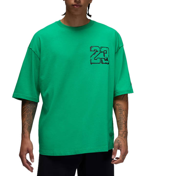 Jordan Jordan T Shirts Men's Green Crew Neck Moderate