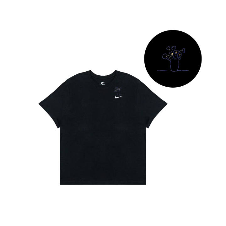 Nike Nike Sportswear T Shirts Men's Black Crew Neck Straight Fit