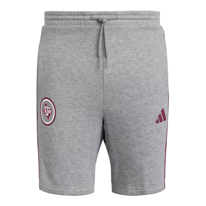 Adidas Adidas Free Shipping With AdiClub Texas A&M Aggies Essentials 3 Stripes Short
