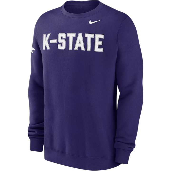 Nike Nike Kansas State Club Fleece Men's Nike College Crew-Neck Sweatshirt