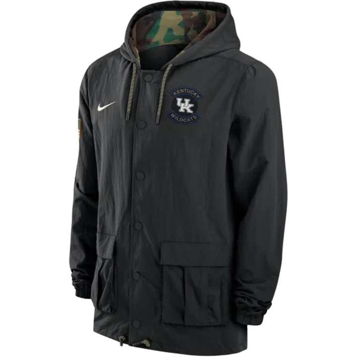 Nike Nike Kentucky Men's Nike Full-Snap Hooded Military Jacket