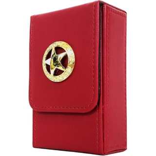 WEITETALUO Double Layer Vintage Leather Upper Storage Box Card Accessories 1 Pack