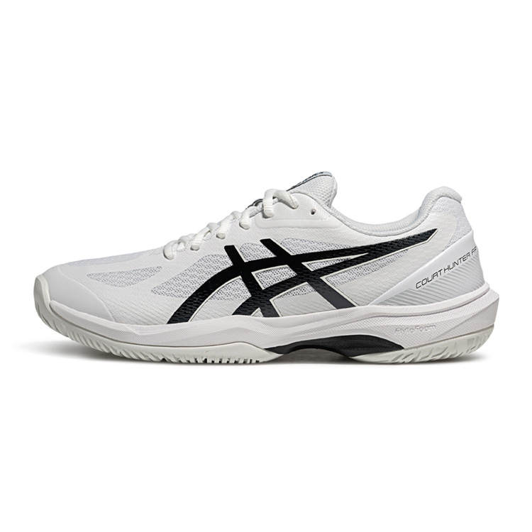ASICS COURT HUNTER FF Textile, Synthetic Leather Comfortable Slip Resistant Low top Badminton Shoes Men's White Black