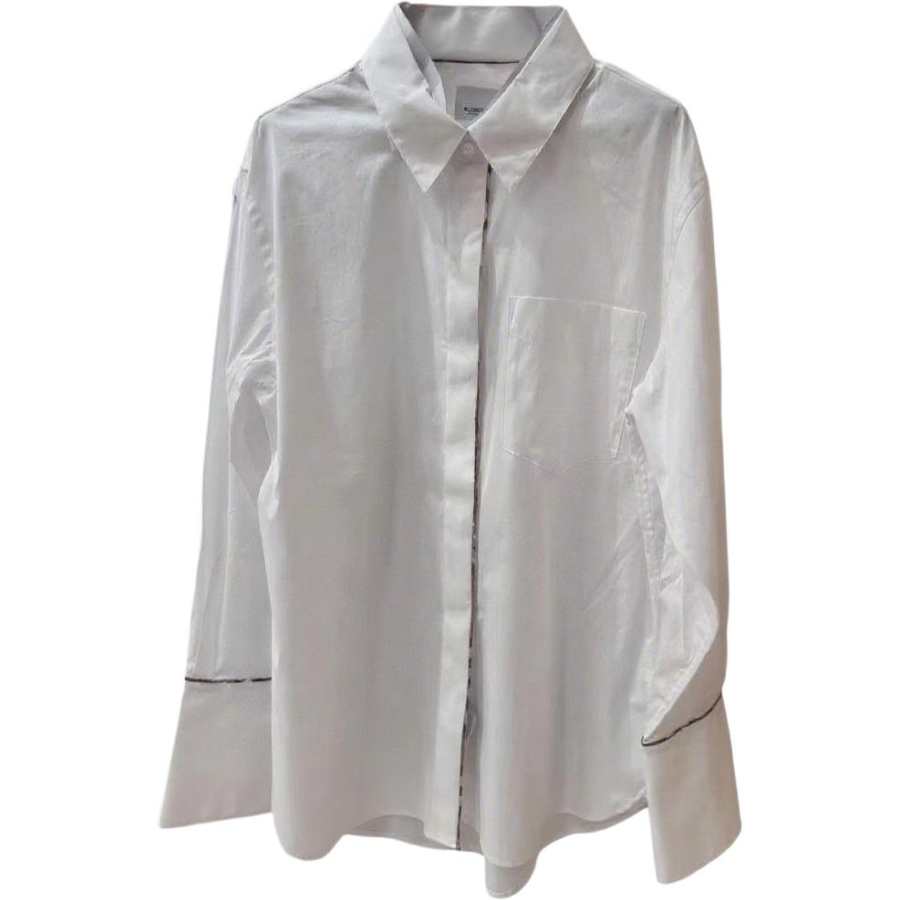 Burberry Shirts Women's White Lapel Moderate Other