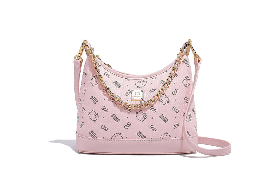 Sanrio Hello Kitty Pu Portable Crossbody Bag, Shoulder Bag Regular Women's Pink/Brown/Milk Tea