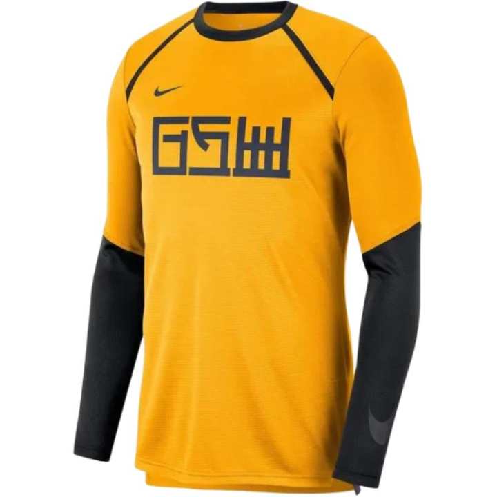 Nike Nike Basketball Jerseys Men's Yellow Crew Neck Moderate