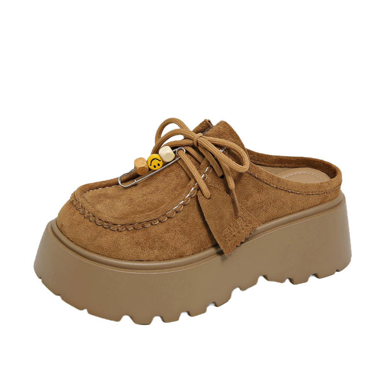 KLAOSD Cow Suede Women's Casual Shoes Low Heel Women's