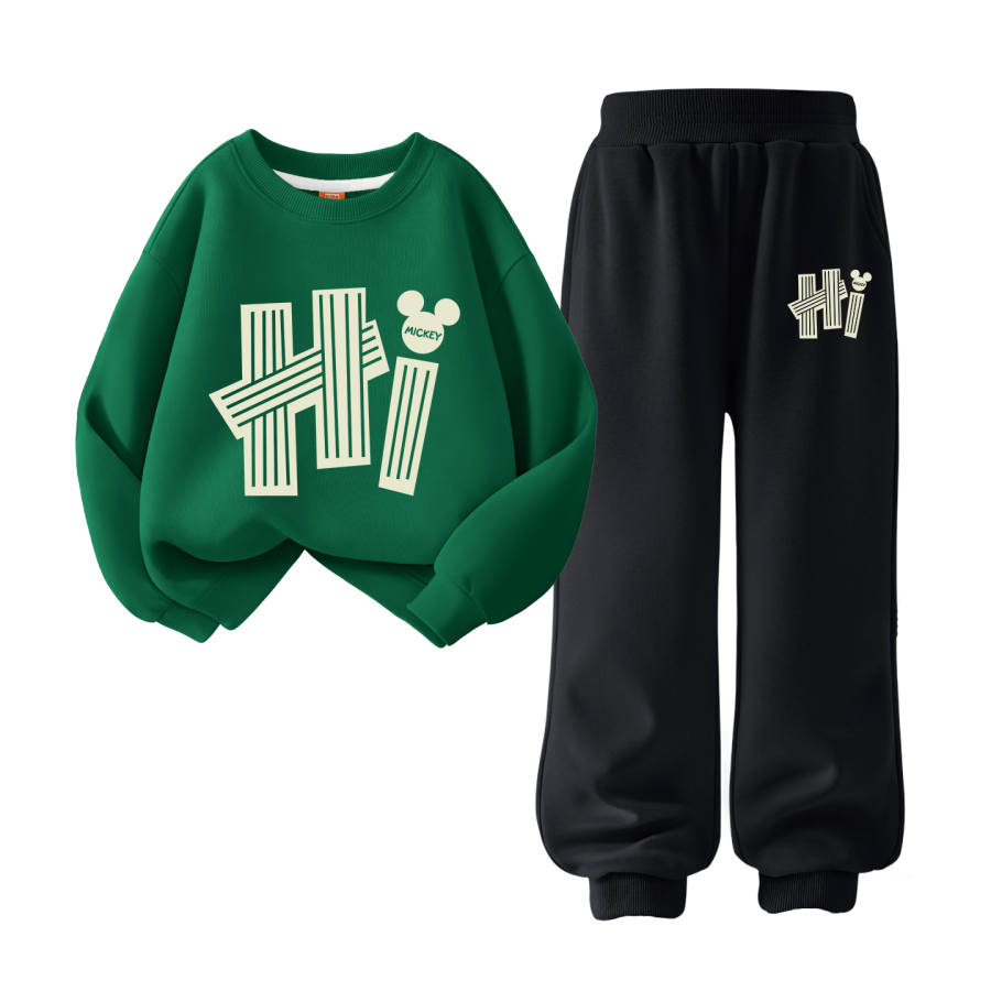 Disney Kids Casual Sportswear Crew Neck Moderate