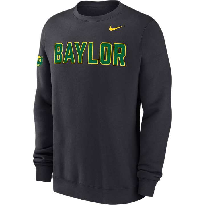 Nike Nike Baylor Club Fleece Men's Nike College Crew-Neck Sweatshirt