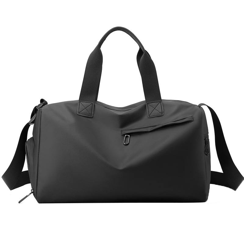 LAORENTOU Synthetic Leather Handbag Regular Unisex Black/Pink