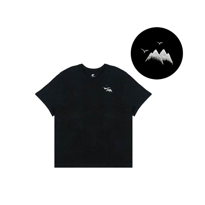 Nike Nike Sportswear T Shirts Men's Black Crew Neck Straight Fit