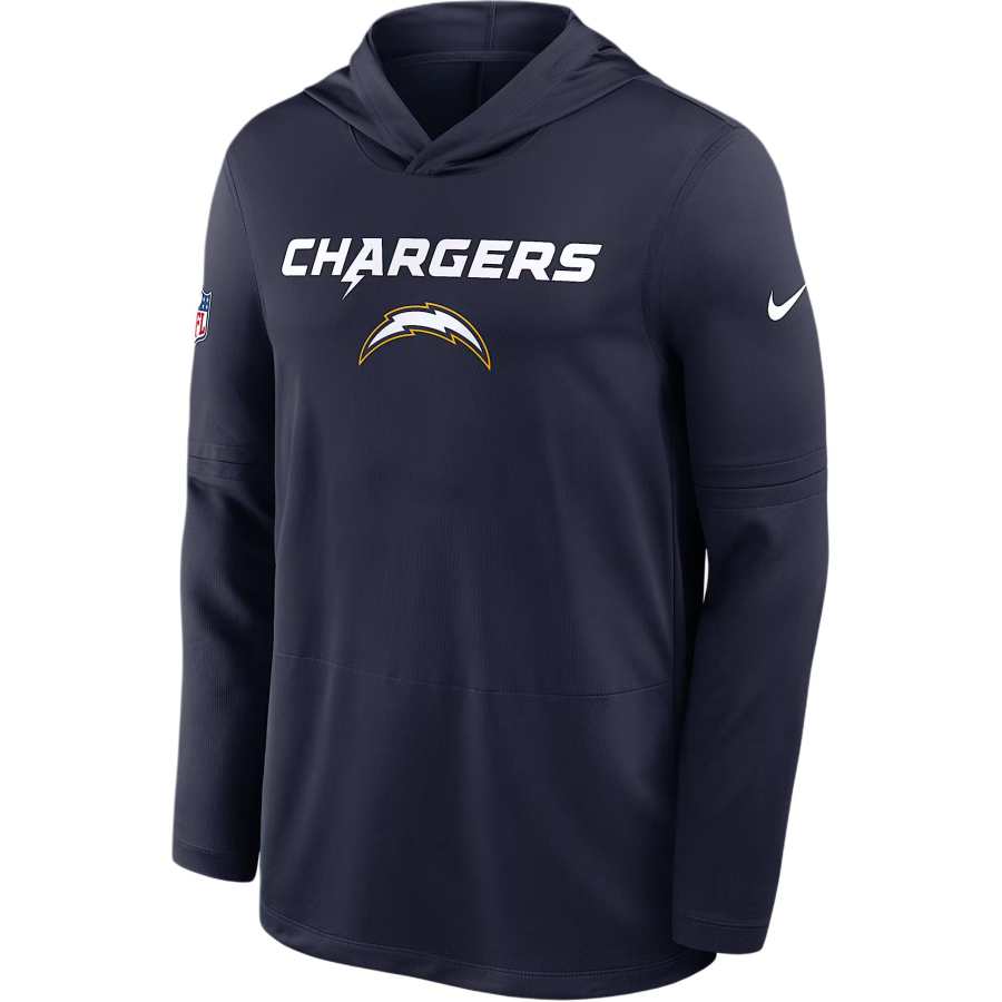 Nike Nike Los Angeles Chargers Pass Accuracy Men's Nike Dri FIT Nfl Long Sleeve Hooded Top
