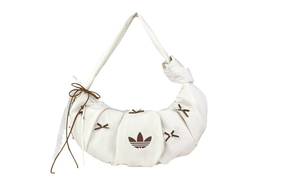 Adidas Originals Fabric Croissant Bag Cloud Bag Shoulder Bag Small Women's Jade White