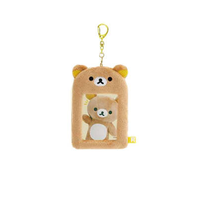 SAN-X SAN X Rilakkuma Character, Relaxed Bear, Puzzled Chicken, Brown Bear Card Sleeve, Storage Pouch, Passport Holder